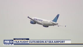 FAA flight cuts begin at Sea Airport as US gov. remains shutdown