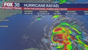 Hurricane Rafael rages to major Category 3