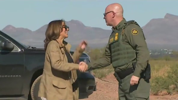 Kamala Harris visits Arizona's border with Mexico