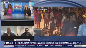 Attorney Dan Newlin and Shaggy help with Jamaica relief