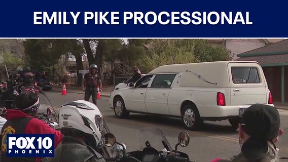Body of Emily Pike honored in processional
