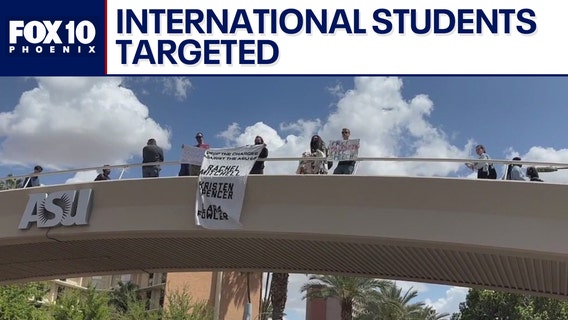 ASU students protest against visa revocations