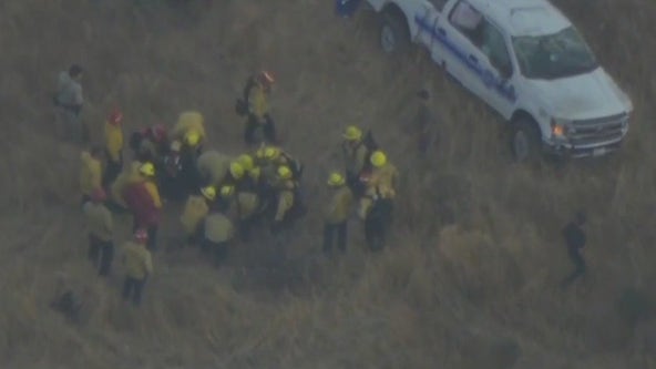 Firefighter battling Canyon Fire injured