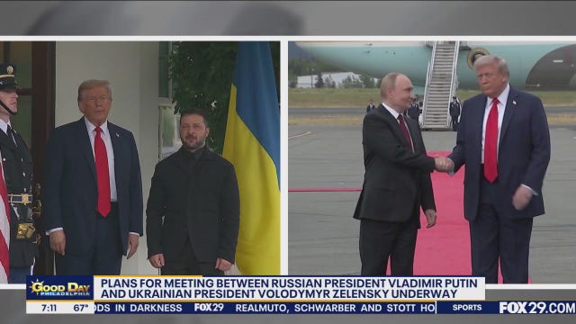 Plans for meeting between Putin, Zelensky underway after meetings with Trump