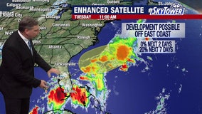 Gulf of Mexico disturbance brings rain to Florida