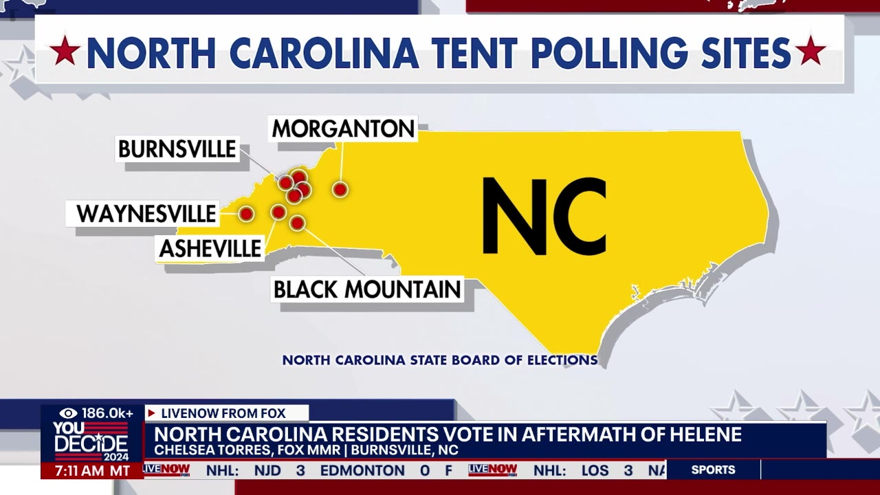 NC residents vote in aftermath of Helene