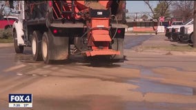 City of Dallas treating roads to avoid disaster