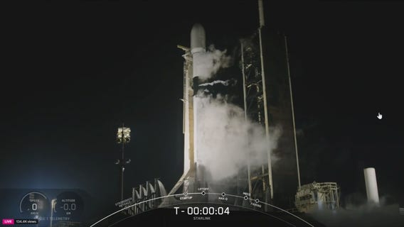 SpaceX launches Starlink satellites from Florida on Falcon 9 rocket on New Year's Eve