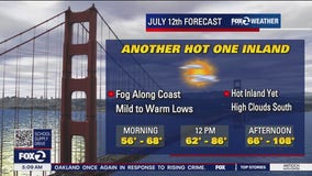 Another hot one inland