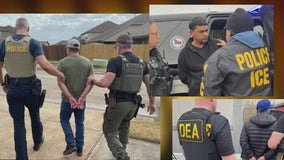 ICE agents detain illegal immigrants in Houston, Galveston