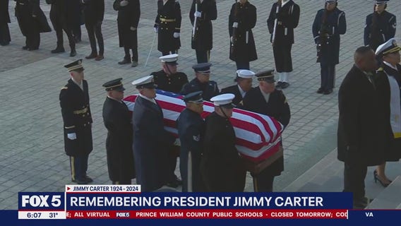 President Jimmy Carter lies in state at Capitol Rotunda