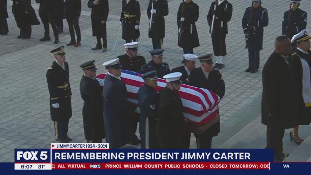 President Jimmy Carter lies in state at Capitol Rotunda
