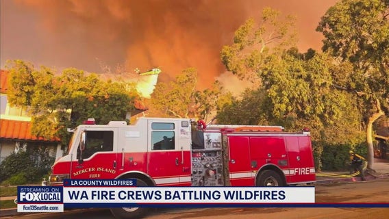 WA fire crews battling California wildfires