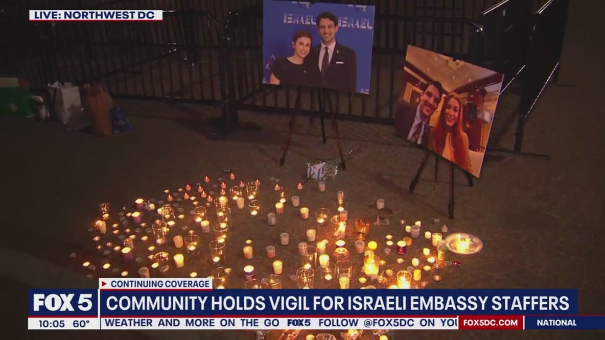 Community holds vigil for Israeli Embassy staffers killed in DC