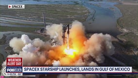 SpaceX starship launches, lands in Gulf of Mexico