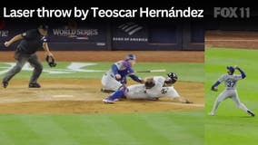 Throw from Teoscar Hernández stops Yankees run