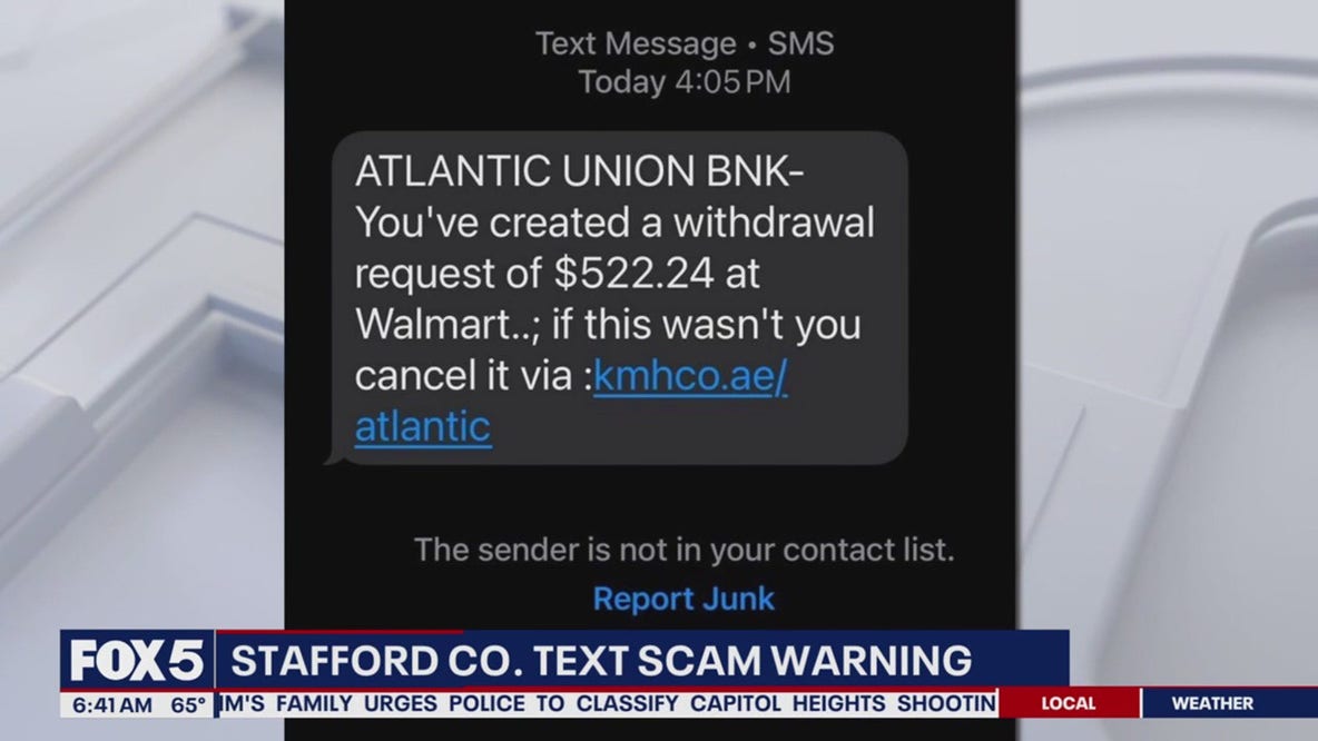 Stafford County warns of new text scam