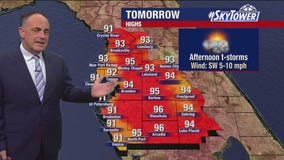 Tampa weather | Hot with rain in some spots