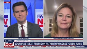 Journalists surrender Pentagon access badges