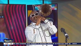 Trombone player Jeff Bradshaw stops by Good Day Philadelphia