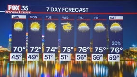 Orlando weather: Clouds, light breeze and low temperatures expected for tonight, warmer temps ahead