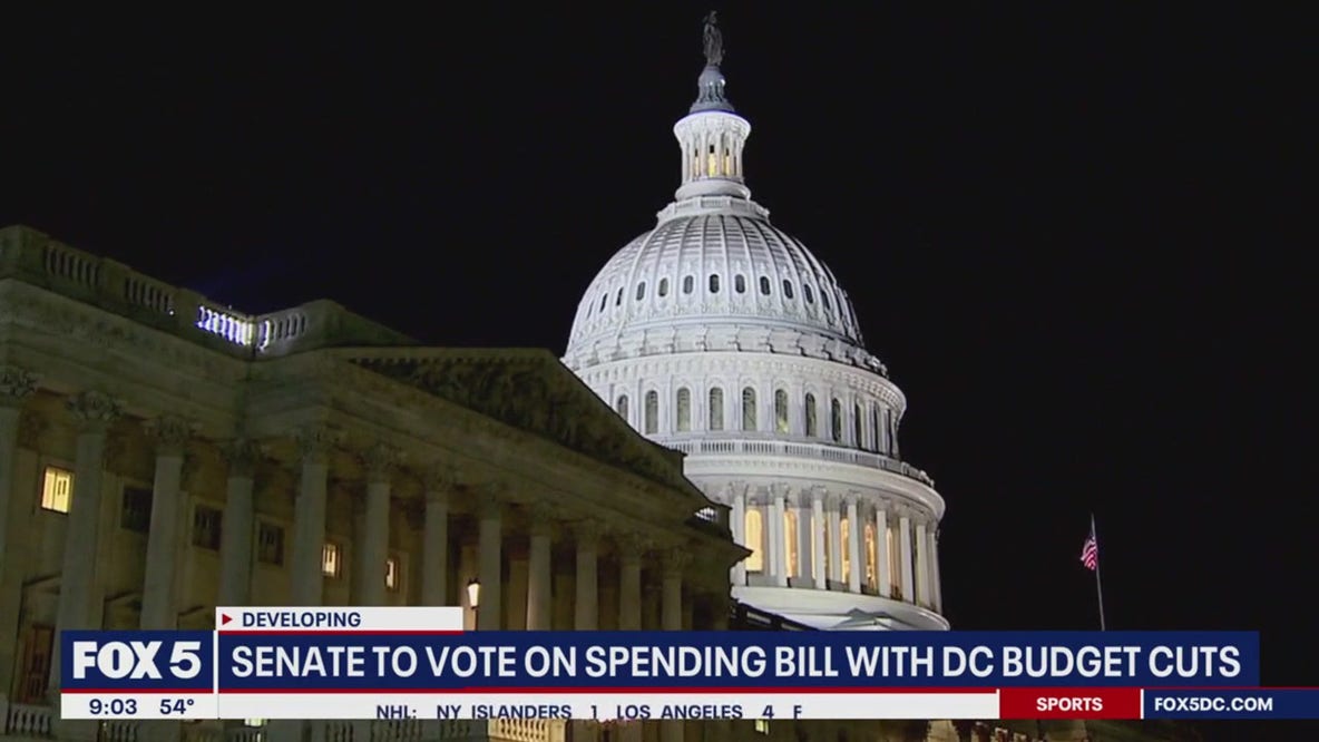 Senate to vote on spending bill with DC budget cuts