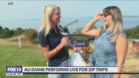 Ali Diane performs live for Zip Trips