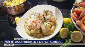 Cajun Chicken and Shrimp Alfredo