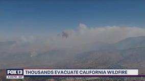 Thousands evacuate due to California wildfire