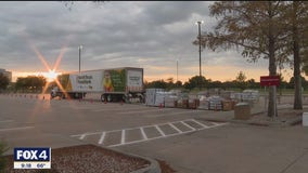 Dallas College drive-thru food pantry today