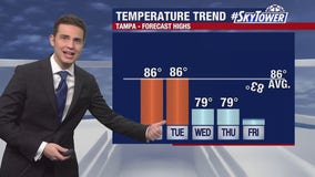 Tampa weather | Clear skies and cool temperatures ahead