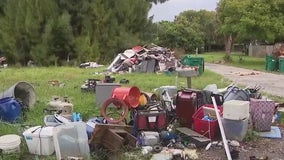 Florida homeowners frustrated with trash piles