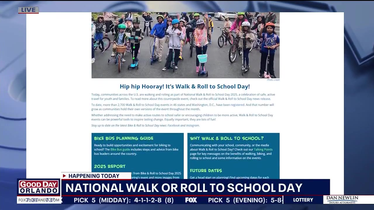 Celebrating National Walk or Roll to School Day