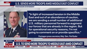 US sending more troops to the Middle East amid increasing violence between Israel and Hezbollah