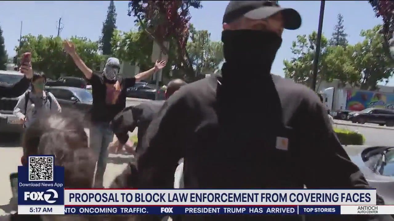 California Bill Seeks Ban on Police Face Coverings