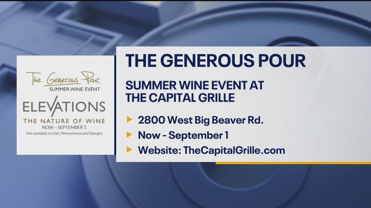 The Generous Pour at The Capital Grille FOX 2 Detroit