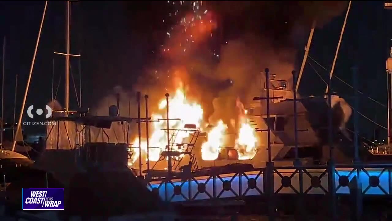 Boat with fireworks, ammunition explodes in California | West Coast Wrap