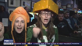 Eagles playoffs: Green Bay Packer fans hold pep rally in Northern Liberties