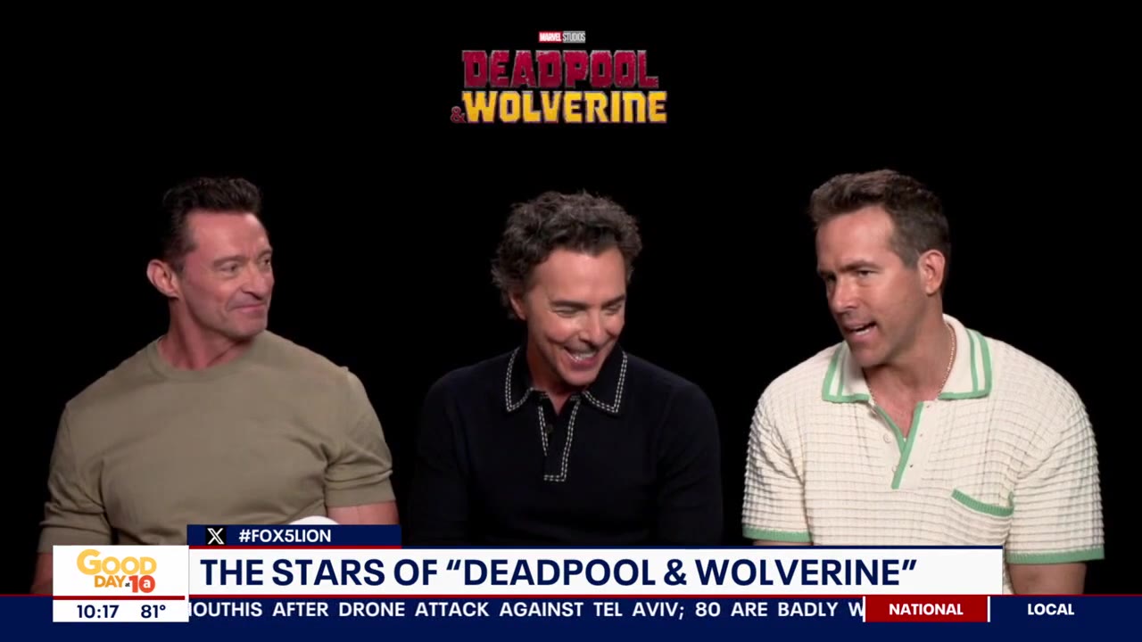 Hugh Jackman, Shawn Levy, & Ryan Reynolds talk Deadpool & Wolverine (Part 1)