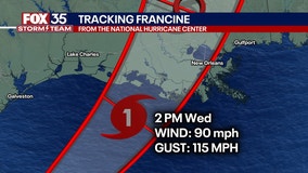 Hurricane Francine is expected to strengthen