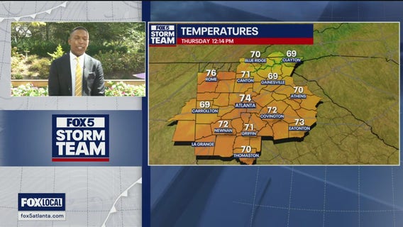 Thursday midday weather forecast