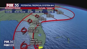 See track for future Tropical Storm Debby