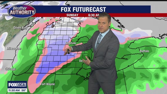 Some showers today but everyone watching Sunday snow