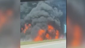 2 critically injured in tanker fire near Giddings