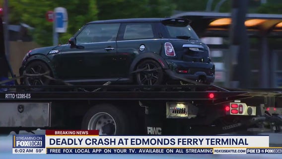 Deadly crash at WA's Edmonds Ferry Terminal