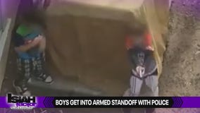 VIDEO: Boys get into armed standoff with police
