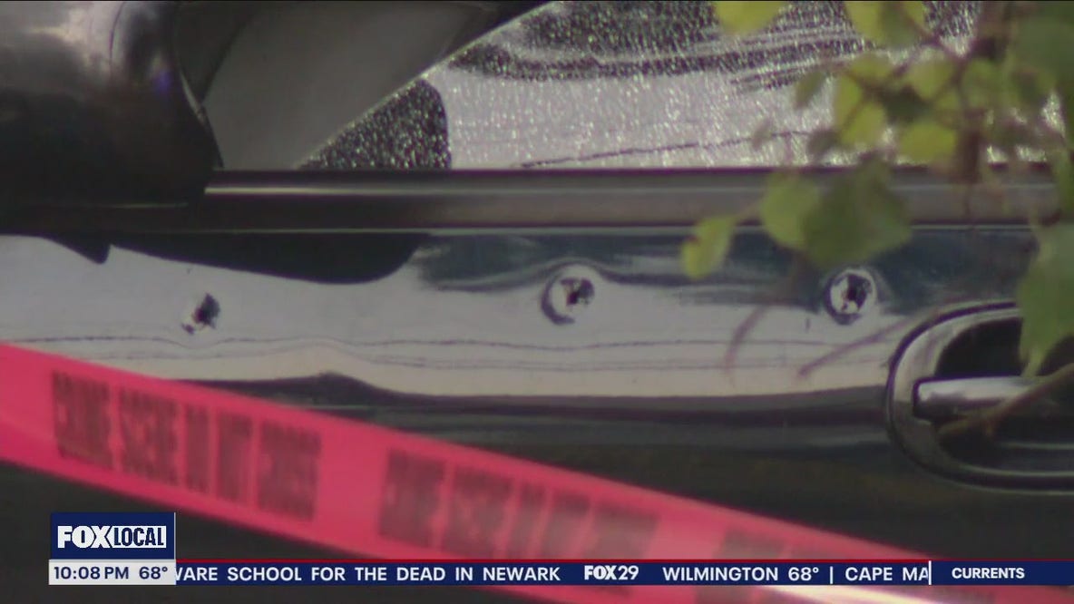 Shots fired from one vehicle to another, hitting, injuring driver