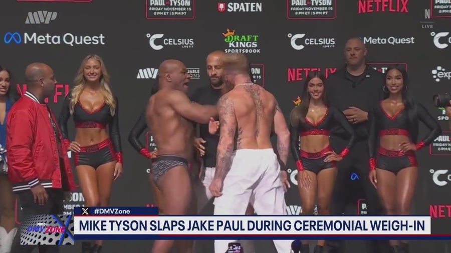 Mike Tyson slaps Jake Paul