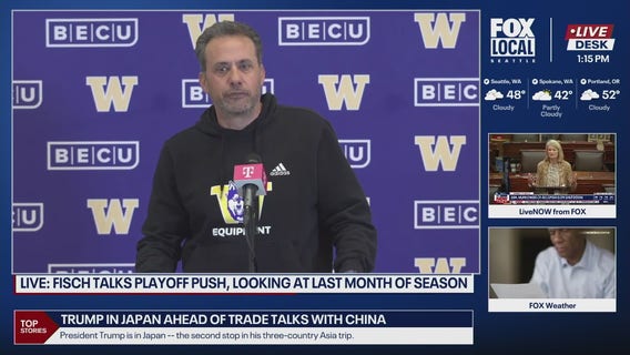 Huskies head coach Jedd Fisch talking college football playoff push