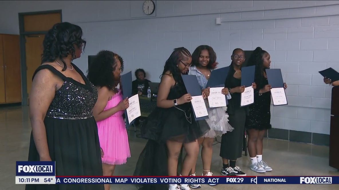 Philadelphia students graduate from mentorship program with Sneaker Ball ceremony
